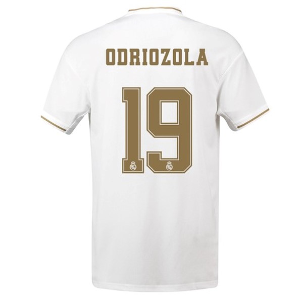 Camiseta Real Madrid NO.19 Odriozola Replica Primera Ropa 2019/20 Blanco